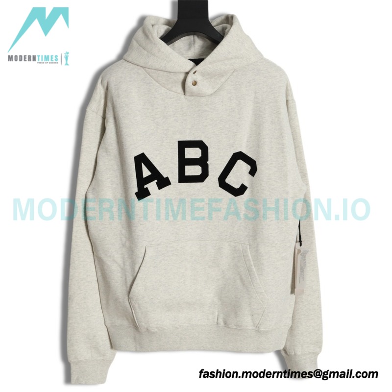Fear Of God - Flocked ABC letter hoodie