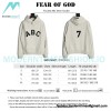 Fear Of God - Flocked ABC letter hoodie