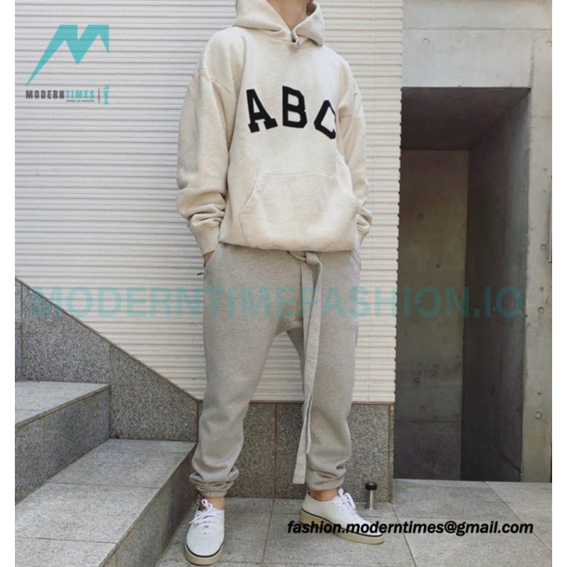 Fear Of God - Flocked ABC letter hoodie
