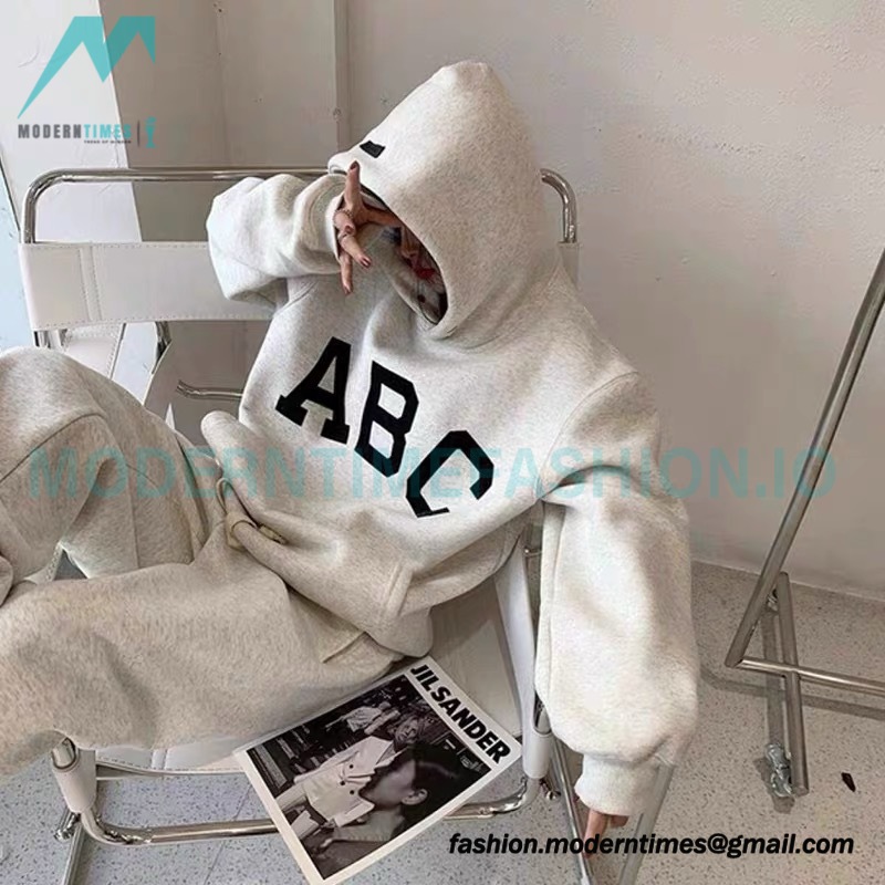 Fear Of God - Flocked ABC letter hoodie