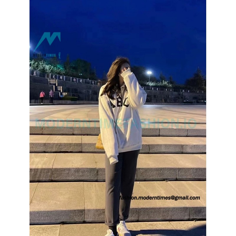Fear Of God - Flocked ABC letter hoodie