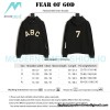 Fear Of God - Flocked ABC letter hoodie