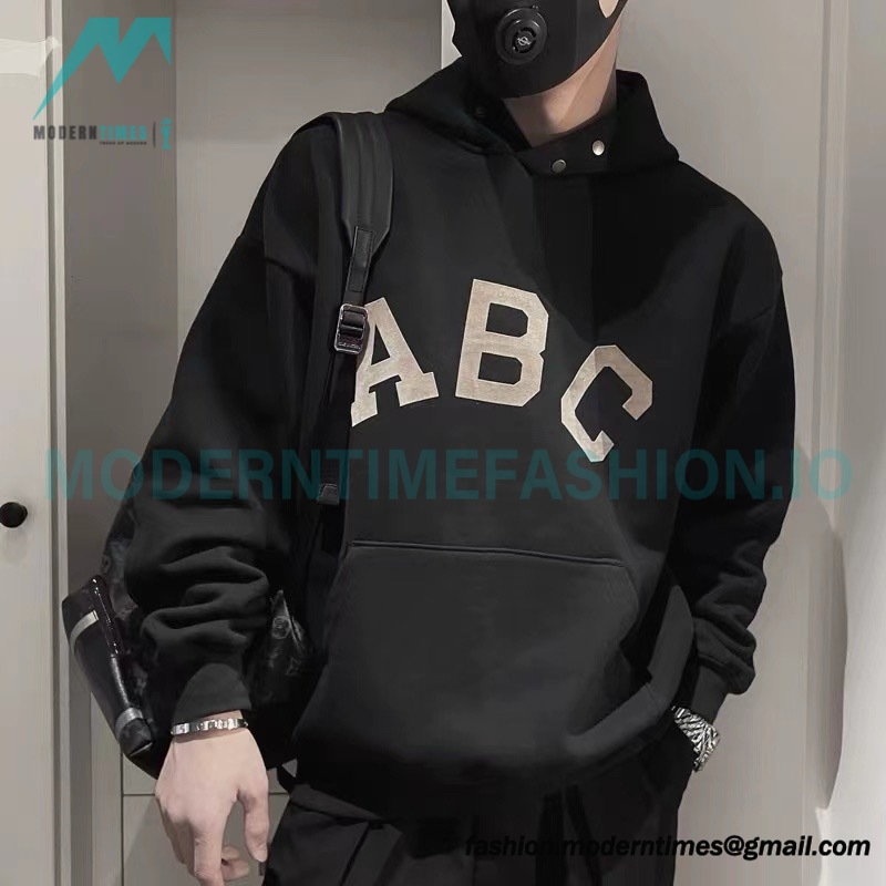 Fear Of God - Flocked ABC letter hoodie