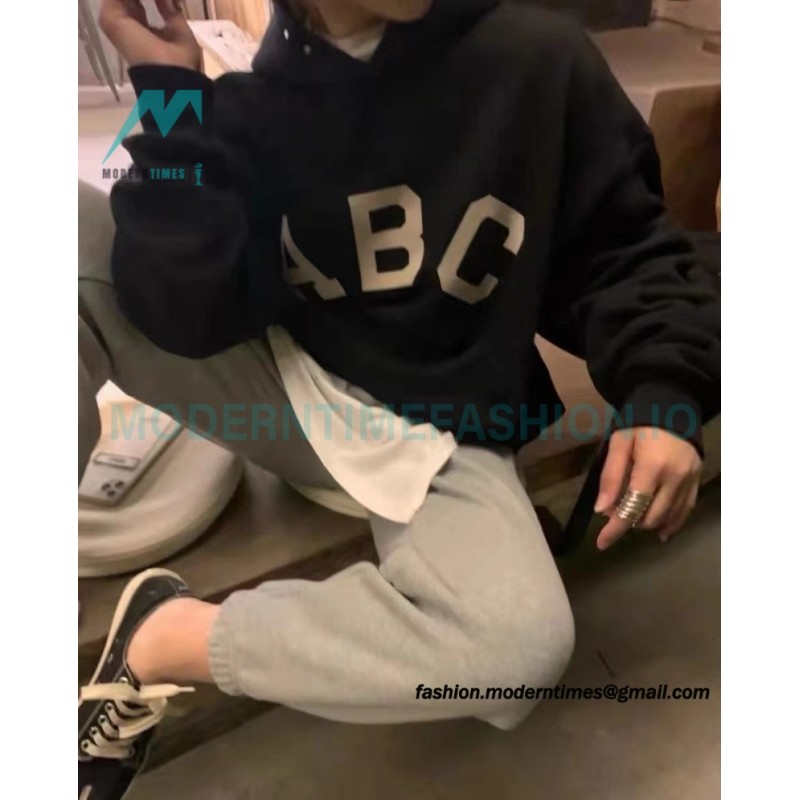 Fear Of God - Flocked ABC letter hoodie
