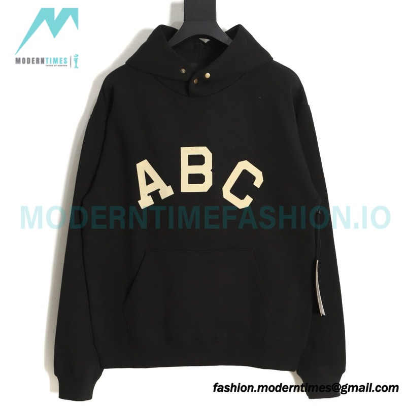 Fear Of God - Flocked ABC letter hoodie