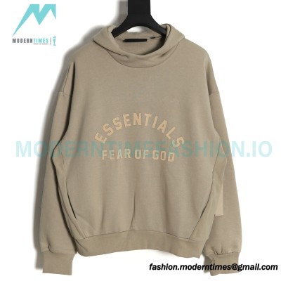 Fear of God - Essential Curved Front Beautiful Fleece Hoodie 