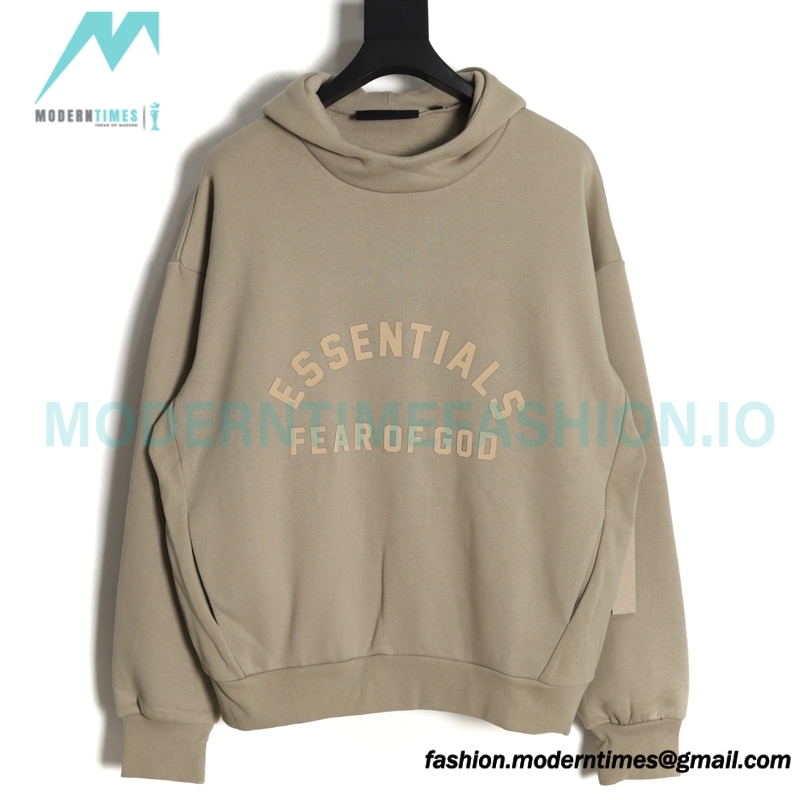 Fear of God - Essential Curved Front Beautiful Fleece Hoodie 