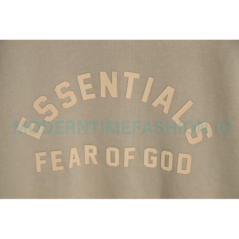 Fear of God - Essential Curved Front Beautiful Fleece Hoodie 