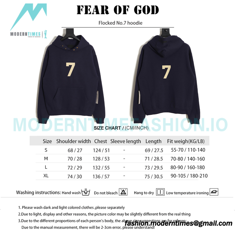 Fear Of God - Flocked No.7 hoodie