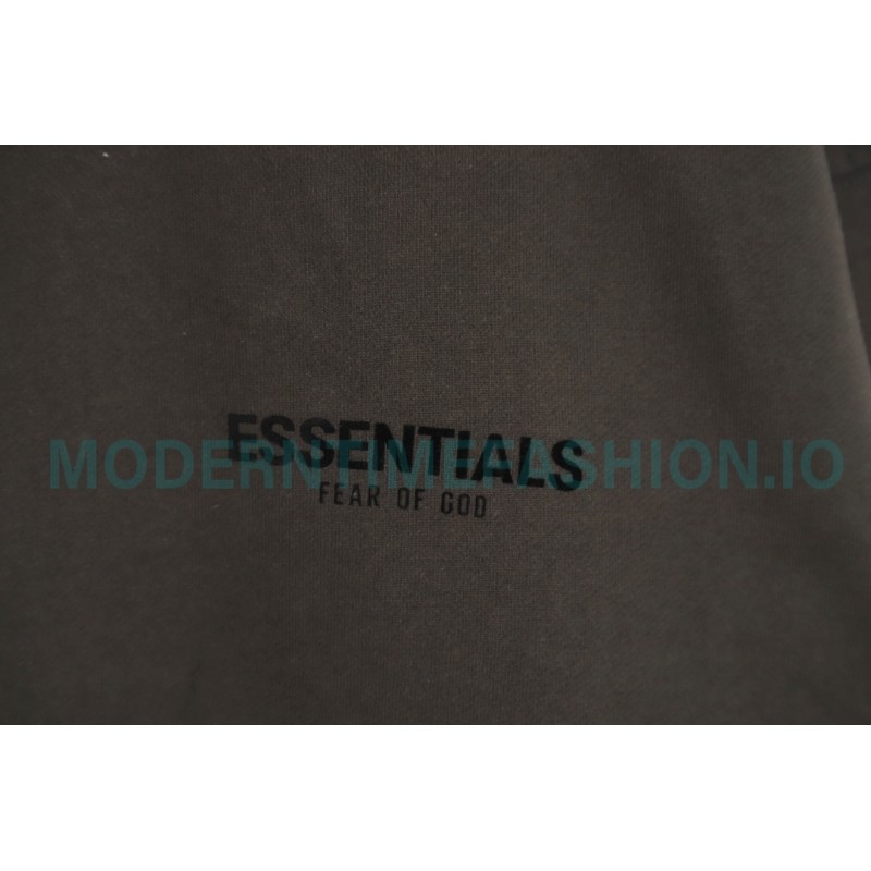 Fear Of God - Essential Double-row Flocked Polo Collar Hoodie