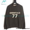 Fear Of God - Flocked 77 Print Crewneck Hoodie 