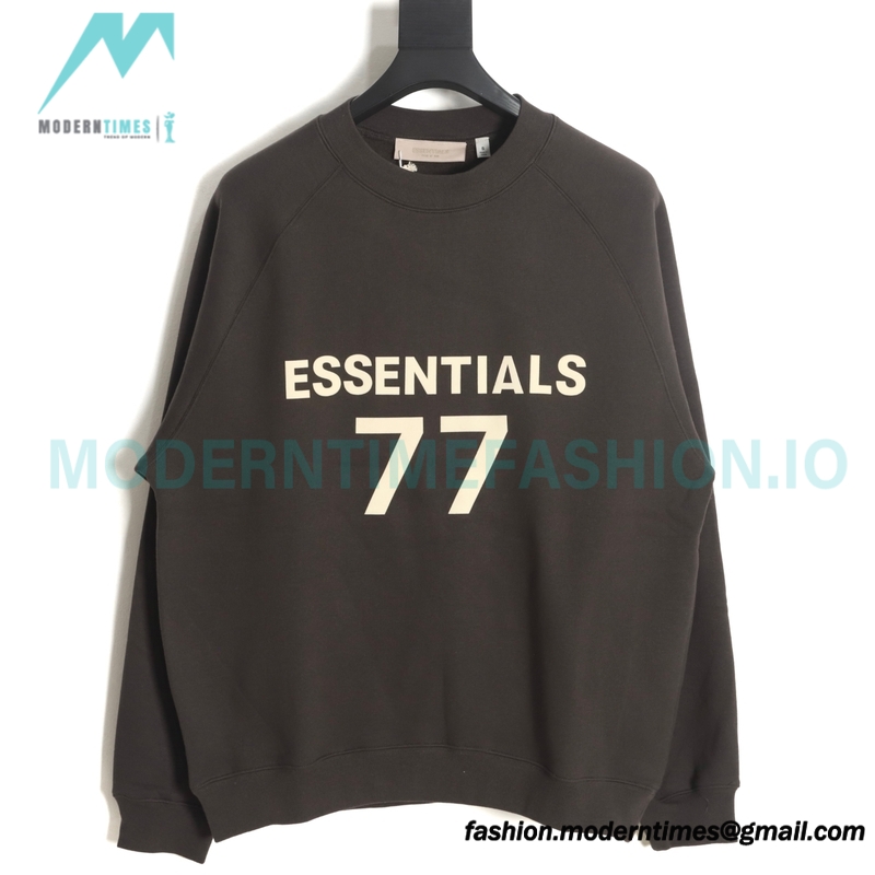 Fear Of God - Flocked 77 Print Crewneck Hoodie 