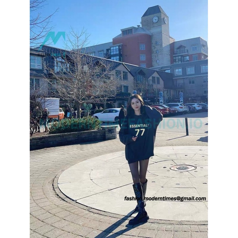 Fear Of God - Flocked 77 Print Crewneck Hoodie 