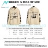 RRR123 x Fear OF God Co-branded Foam Letter Hoodie