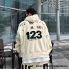 RRR123 x Fear OF God Co-branded Foam Letter Hoodie