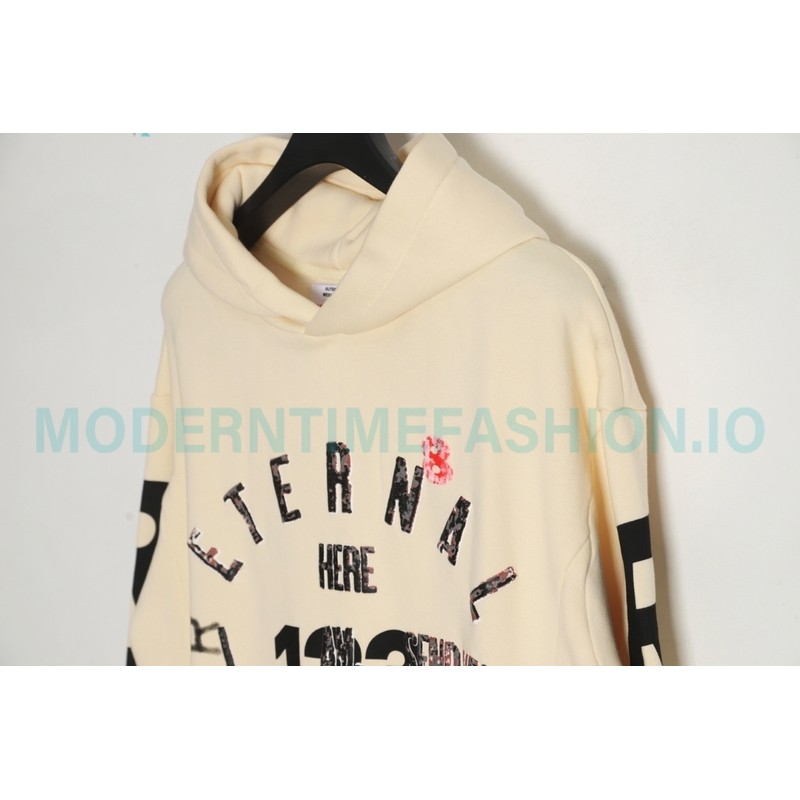 RRR123 x Fear OF God Co-branded Foam Letter Hoodie