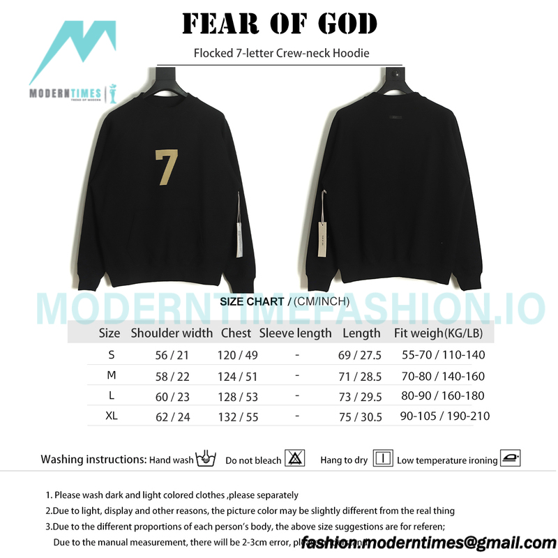 Fear Of God - Flocked 7-letter Crew-neck Hoodie