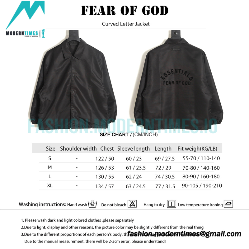 Fear Of God - Curved Letter Jacket
