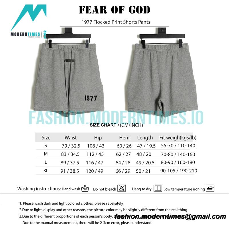 Fear Of God - 1977 Flocked Print Shorts Pants