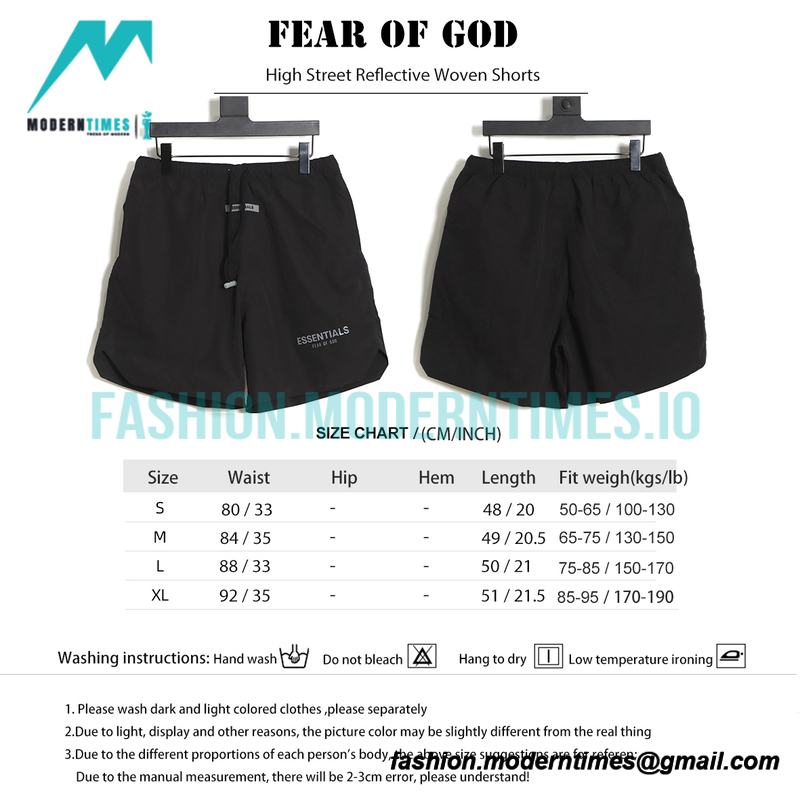 Fear Of God - High Street Reflective Woven Shorts