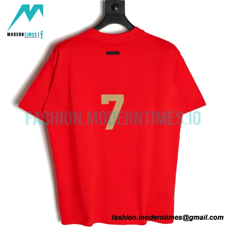Fear Of God Fenced letter No.7 short-sleeved T-shirt