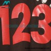 RRR123 - Fear Of God Short Sleeve T-shirt In Grey And Red Letter In Cement