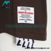 RRR123 - Fear Of God Short Sleeve T-shirt In Grey And Red Letter In Cement