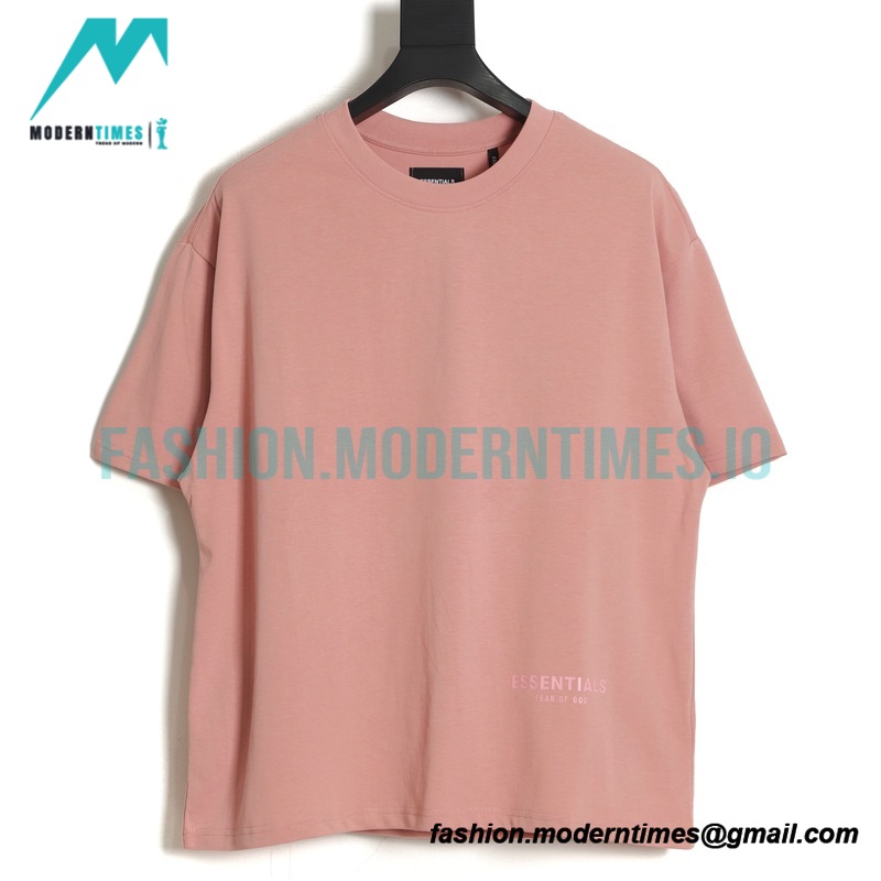 Fear Of God - Short Sleeve T-shirt With Reflective Letter Print On The Back