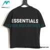 Fear Of God - Short Sleeve T-shirt With Reflective Letter Print On The Back