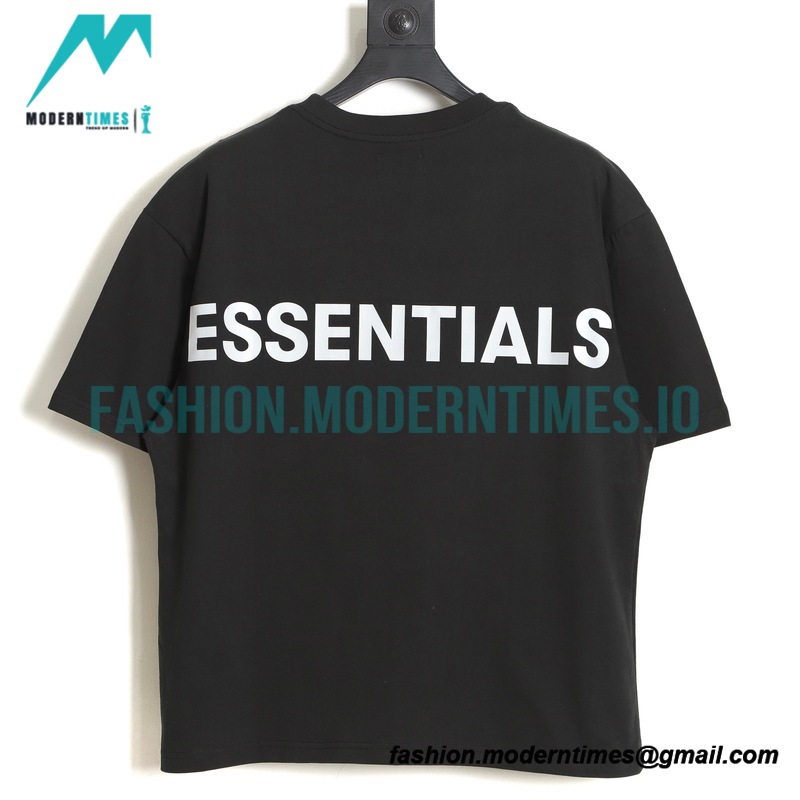 Fear Of God - Short Sleeve T-shirt With Reflective Letter Print On The Back