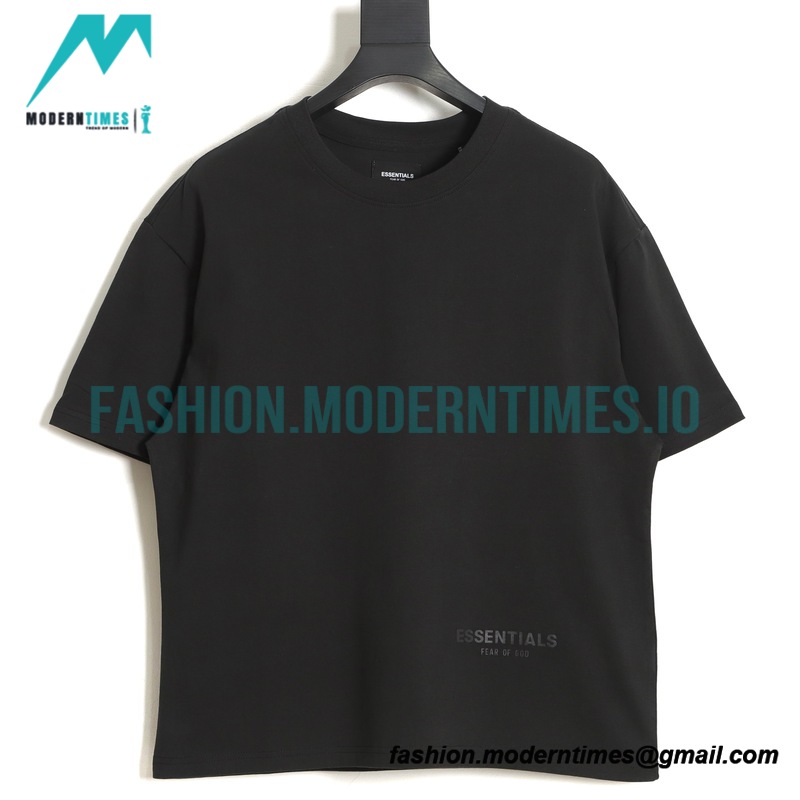 Fear Of God - Short Sleeve T-shirt With Reflective Letter Print On The Back