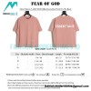 Fear Of God - Short Sleeve T-shirt With Reflective Letter Print On The Back