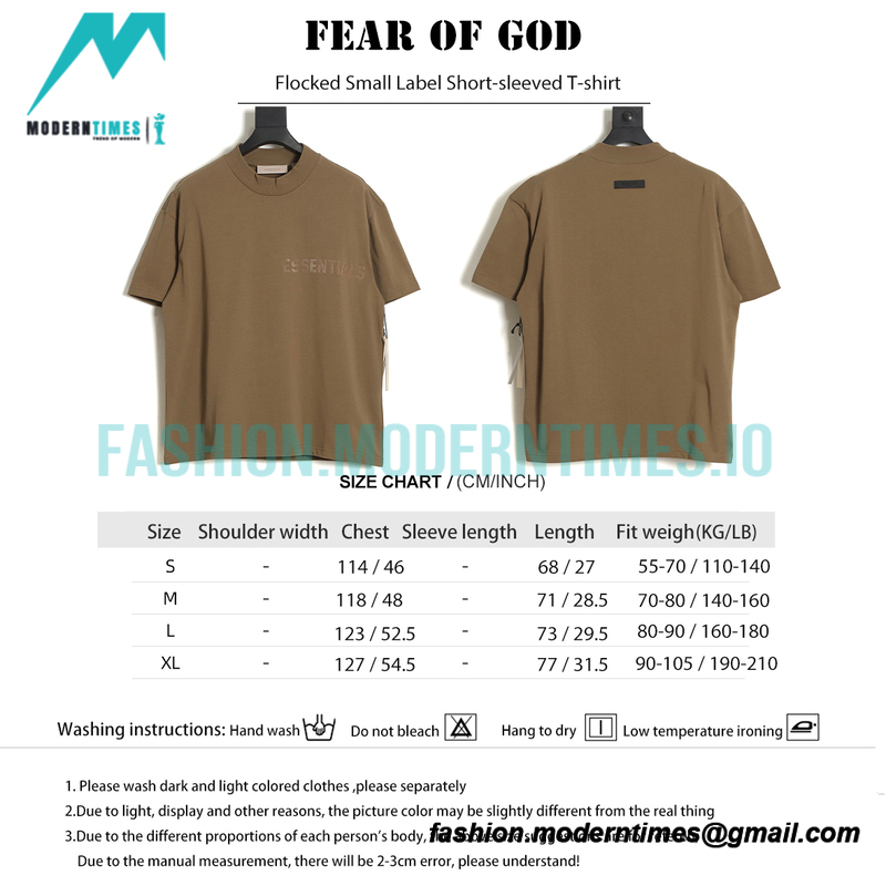 Fear of God - Flocked Small Label Short-sleeved T-shirt