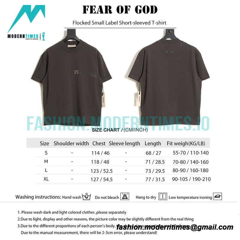 Fear of God - Flocked Small Label Short-sleeved T-shirt