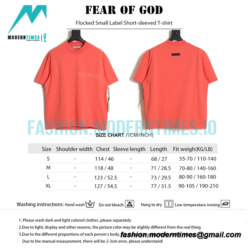 Fear of God - Flocked Small Label Short-sleeved T-shirt