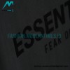 Fear Of God - Double-row Flocked Letter Short-sleeved T-shirt