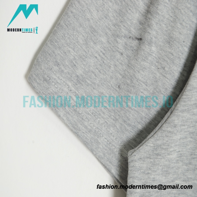 Fear Of God - Double-row Flocked Letter Short-sleeved T-shirt