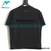 Fear Of God - Double-row Flocked Letter Short-sleeved T-shirt