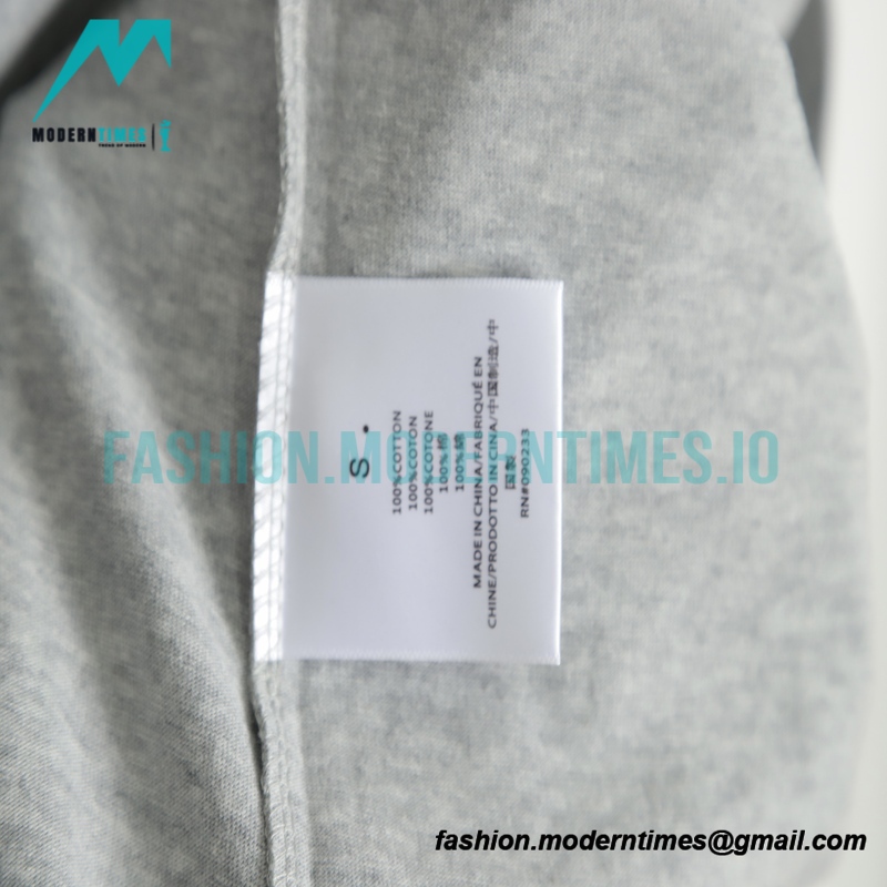 Fear Of God - Double-row Flocked Letter Short-sleeved T-shirt