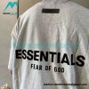 Fear Of God - Double-row Flocked Letter Short-sleeved T-shirt