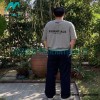 Fear Of God - Double-row Flocked Letter Short-sleeved T-shirt