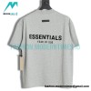 Fear Of God - Double-row Flocked Letter Short-sleeved T-shirt