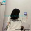 Fear Of God - Double-row Flocked Letter Short-sleeved T-shirt
