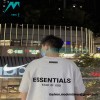 Fear Of God - Double-row Flocked Letter Short-sleeved T-shirt