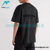 Fear Of God - Double-row Flocked Letter Short-sleeved T-shirt