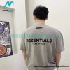 Fear Of God - Double-row Flocked Letter Short-sleeved T-shirt