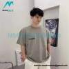 Fear Of God - Double-row Flocked Letter Short-sleeved T-shirt