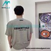Fear Of God - Double-row Flocked Letter Short-sleeved T-shirt