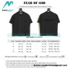 Fear Of God - Double-row Flocked Letter Short-sleeved T-shirt