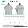 Fear Of God - Double-row Flocked Letter Short-sleeved T-shirt